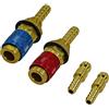 RIVERWELD Raccordo acqua e gas per torcia di saldatura PTA DB SR WP 9 17 18 26 TIG (Blu & Rosso)