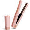 Agatige 2 in 1 Piastra Senza Fili, Portatile Piastra per Capelli Senza Fili Rulli a Riscaldamento Rapido Senza Fili Bigodini Ferro Arricciacapelli Strumenti Caldi Ferro Da Stiro Per Ragazze Donne(Rosa)
