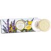 Saponificio Artigianale Fiorentino, Sapone Vegetale Profumato Comlavanda e Cedro, Confezione da 3 Saponi, 3x100grammi