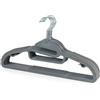 Beldray Perchas Slimline - 8 Pezzi, Resistenti, Multifunzionali, Antiscivolo, Grigio, Gomma, Triangolari, Sottile, Organizatori Armadio