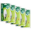 Beghelli - SUPER Led Lampadina Led E14 Luce Fredda, Lampadina Led a Oliva 7W, 700lm, 6500K, 5 Pezzi