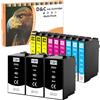 D&C 12 cartucce multiple T1306 per Epson T1301 T1302 T1303 T1304, compatibili con Epson WF 3520 cartucce WF-3010 WF-7515, Stylus Office BX535WD BX635FWD BX935FWD Stylus SX525WD SX535WD SX620FW