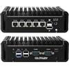 Glovary Firewall Mini PC J6413 4 Core, 5 x i226V 2.5GbE LAN OPNsense Router Micro Appliance, Barebone, AES-NI, Fanless Industrial Computer Hardware, 2 x DDR4, 2 x RS232 COM, 2 x SATA3.0, 3 Display