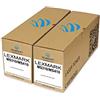 duston 2x toner nero 50F2H00, 502H compatibile con Lexmark MS310 MS410 MS510 MS610