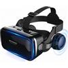 FIYAPOO Occhiali VR 3D con Cuffie, Bambini HD Visore Realtà Virtuale per Film e Giochi, Compatibile con Smartphone Android e iPhone da 4,7 a 6,7 Pollici, Regalo di Natale Perfetto per la Famiglia