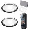 DAWRIS 2 Pellicole Protettive Premium Per Lenti Insta360 X4 Con Filtro UV In Policarbonato Per Protezione Dell'Obiettivo Girevole, Antigraffio E Dalla Polvere Per Scatti Chiari