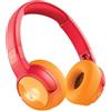 Fresh 'n Rebel Code Junior, Cuffie Bluetooth Senza Fili per Bambini, suono sicuro (<85dB), Adesivo inclusi, Collegare due cuffie, Effetti LED. 48 ore di riproduzione (Funny Fox)