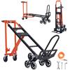 VEVOR Carrello a Scala Pieghevole per Traslochi, Carico Massimo 350 kg con Maniglia e Ruote, Carrello Multiuso per Salire le Scale per Trasporto e Trasloco, per Generi Alimentari, Magazzino