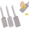 TRLREQ 3 grattugia da cucina, grattugia fine per formaggio per cucina con manico e lama affilata in acciaio inox e per cioccolato