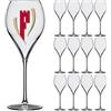 Rastal - Conf. 12 Calici Flute da Degustazione - MOD. FRANCIACORTA - capacità 42 cl.