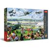 Trefl Premium Plus Quality - Puzzle Tea Time: Esibizione Aerea - 1000 Pezzi, Serie di Immagini Nostalgiche Dipinte, Tessere Perfettamente Abbinabili, per Adulti e Bambini a partire dai 12 Anni