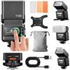 GODOX iT32 TTL flash per fotocamera+X5S senza fili flash 1/8000s HSS GN18 fotocamera Speedlite 1,5 s tempo di ricarica luce LED integrata con diffusore morbido e filtro magnetico per fotocamere Sony