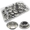 CTRICALVER 19MM Acciaio Inox Rotondo Griglia Di Ventilazione | Griglia di ventilazione Foro per Sfiato | Aria Griglie Di Ventilazione, per Cucina, Armadi, Guardaroba, Scarpe Armadietto,30PCS