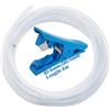 CESFONJER Tubo in PVC, trasparente, 6 mm ID x 8 mm OD, 4 m, 1 pezzo con tagliatubi
