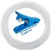 CESFONJER Tubo PVC, CESFONJER Tubo Trasparente, diametro interno 4 mm x diametro esterno 6 mm, 5 Metri Tubo Flessibile con 1 tagliatubi