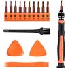 ASTARON Set di Cacciaviti Torx 15 in 1 Con Punte Magnetiche Intercambiabili T2-T10, T15 e Strumento di Apertura - Set di Cacciaviti di Sicurezza