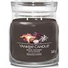 Yankee Candle Signature 1701382E - Candela profumata in barattolo medio al cocco nero con doppio stoppino, miscela di cera di soia, candela a combustione lunga, regalo perfetto per le donne