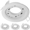 ledscom.de 4x plafoniera da incasso ZOBE, bianco opaco, rotonda, 107 mm Ø, 1x GX53 max. 25W