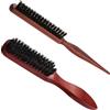 Sularpek 2 Pcs per Capelli in Setole di Cinghiale, Spazzola con Setole di Cinghiale Naturale, per Styling di Capelli e Barba, per Massaggio del Cuoio Capelluto, Riducendo la Rottura dei Capelli