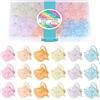 HOYOLS Mini Mollette a Pinza per Donne, Colorate e Carine 48 Pezzi | 6 Colori con Glitter Scintillante, Accessori per Trecce, Chignon, Capelli Sottili e Ricci, Antiscivolo per Uso Quotidiano