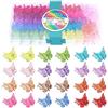HOYOLS Mollette a Farfalla con Glitter per Capelli, Mini Mollette a Pinza