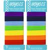 HOYOLS Elastici per Capelli, Portacoda Senza Metallo 84 Pezzi | Elastici Morbidi Elasticizzati in 7 Tonalità, 2 mm per Capelli Folti, per Acconciature per Donne e Ragazze per Yoga e Sport