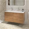 Villeroy & Boch Somera mobile con lavabo doppio, 2 scomparti estraibili, 5A73C1RW+B80700RH, Somera [Mobili da Bagno > Mobili con Doppio Lavabo]