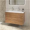 Villeroy & Boch Somera mobile con lavabo doppio, 2 scomparti estraibili, 5A72A1RW+B80600RH, Somera [Mobili da Bagno > Mobili con Doppio Lavabo]