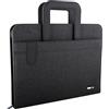 City Time Portablocco Flap - con manici - tessuto - nero - A4 - City Time - G03123