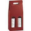 SCOTTON Scatola - 2 bottiglie - 18 x 9 x 38,5 cm - cartone seta - bordeaux - Scotton conf. 5 pz - G00243