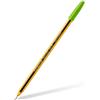Staedtler Penna a sfera con cappuccio Staedtler Noris Stick verde - punta 1 mm - fusto giallo/nero (conf. 10)