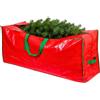 SHATCHI Borsa per la conservazione di alberi di Natale artificiali, smontati, fino a 2,7 m di altezza, resistente, impermeabile, con cerniera e manici per il trasporto