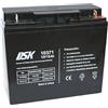 DSK 10371 - Batteria al piombo sigillata AGM ad alta scarica da 12V e 18Ah Batteria ideale per UPS-UPS, sistemi di sicurezza e comunicazione, luci di emergenza, nero
