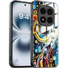 YUXING Cover per Xiaomi Redmi Note 15 Pro 5G - Abstact Art Geometry Pattern Antigraffio Vetro Back Cover, Custodia Antiurto Antiscivolo Sottile (Abstact Art,01)