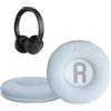 kwmobile 2x Cuscinetto Cuffie Compatibile con JBL Tune 600 / 500BT / 510BT / 520BT / 450 Pad - Cuscinetti Ricambio Cuffie Over Ear Simil Pelle - bianco