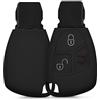 kwmobile Cover Chiavi Auto Compatibile con Mercedes Benz con 2-3 tasti - Custodia Protettiva Chiave Auto Copri Telecomando Gomma - Portachiave Macchina Silicone nero