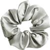 Wambere 3 pezzi di seta Scrunchies elastici per capelli da donna, in seta, accessori per capelli per donne e ragazze, argento grigio