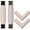 Petansy Timbro per eyeliner a doppia testa, 2 colori, impermeabile, a lunga durata, resistente alle sbavature, matita per eyeliner liquido, matita per trucco occhi