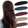 WUBAYI 5 fermagli per capelli colorati automatici, opachi, per donne e ragazze, tenuta sicura per tutti i tipi di capelli (nero, marrone, rosso, cachi, blu navy)