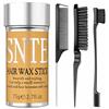 Samnyte Set di Spazzole Slick Back: Cera per Capelli, Spazzola per Bordi, Pettine a Coda di Ratto, Setola, Accessori per Chignon, Lisciante per Donne e Bambini