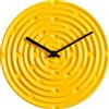 raawii - Orologio murale Minos - Giallo - Maiolica smaltata - Designer Manon Novelli