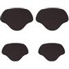 Wambere 2 set di scarpe per riparazione del tallone, patch di riparazione autoadesive per tallone, riparazione del tallone, per scarpe sportive in pelle, colore bianco