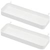 Ikea SKADIS - Set di 2 ripiani (compatibili con pannelli perforati SKADIS), bianco, 28 x 9 x 3 cm