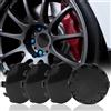 TESSTSY Coprimozzo 56 MM, 4 Pezzi Coprimozzi OD 56 MM ID 53 MM,Coprimozzo Per Auto | Tappi Coprimozzo Tappo del Mozzo Della Ruota,Coprimozzi Coprimozzo per Centro Universale Fai da te per Tutti I Veicoli (Nero)