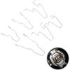 Horktrust Pinza per fari auto, 6 pinze per H1/H3/H4/H7, pinza a molla per lampada frontale in acciaio, clip di fissaggio, per fari a fascio basso, compatibile con vari modelli di auto