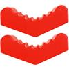 AUTOXBERT 6 tonnellate Cuscinetto in Gomma per Cric Rosso con Slot per Supporto Assale, Adattatore per Pavimento, Protezione per Saldatura Telaio per Manutenzione e Riparazione Auto