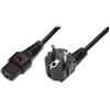 IEC Lock Cavo di alimentazione Schuko/IEC C13 angolato dritto M/F 2m IEC-EL182S