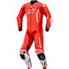 ALPINESTARS Tuta Pelle Intera ALPINESTARS GP TECH V5 - (Red Fluo/Bright Red/White)