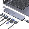 Melelink Adattatore hub USB C per MacBook Pro/Air M5 M4 M3 M2 M1 2025-2018 13 15 16, adattatore multiporta Mac, adattatore multiporta 8 in 2 MacBook con HDMI 4K, Thunderbolt 3, porte dati USB C e A, lettore