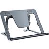 SHUOSUO Supporto Tablet Regolabile e Pieghevole, Porta Sottile Portatile in Alluminio per Tavolo, Compatibile con iPad Pro/Air/Mini, Samsung Tab, Surface Pro, Kindle Fire (7-13) (Grigio)
